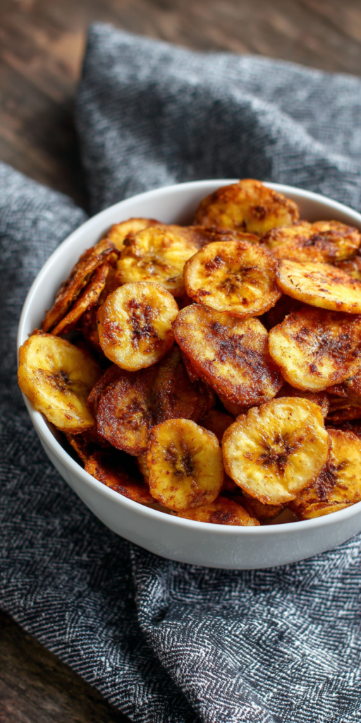 Chili Lime Spiced Air Fryer Banana Chips Recipe
