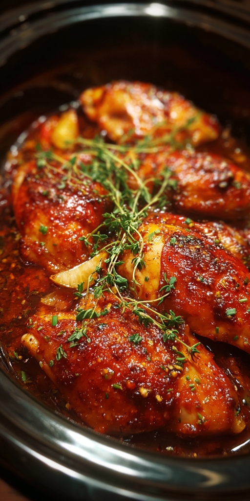 Honey Lime Glazed Crockpot Harissa Chicken served warm with cozy spices