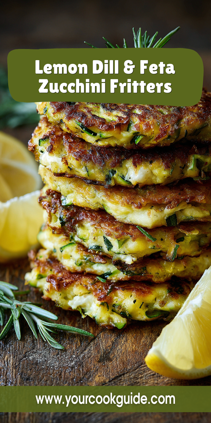 Lemon Dill & Feta Zucchini Fritters served warm with cozy spices