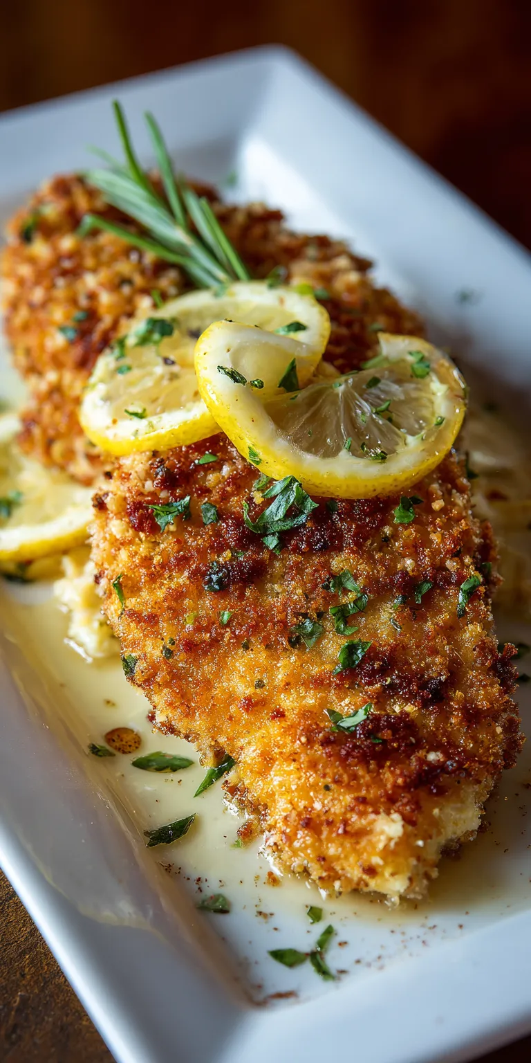 Lemon Pepper Panko Parmesan Chicken served warm with cozy spices