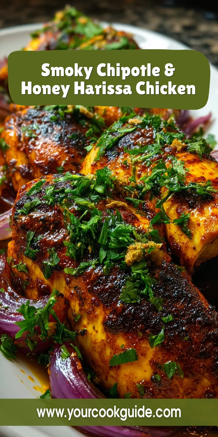 Smoky Chipotle & Honey Harissa Chicken served warm with cozy spices