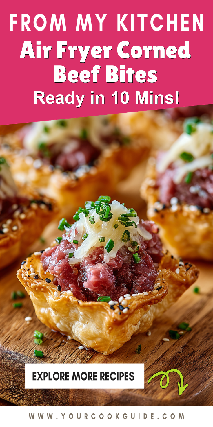 Air Fryer Corned Beef Bites served warm with cozy spices