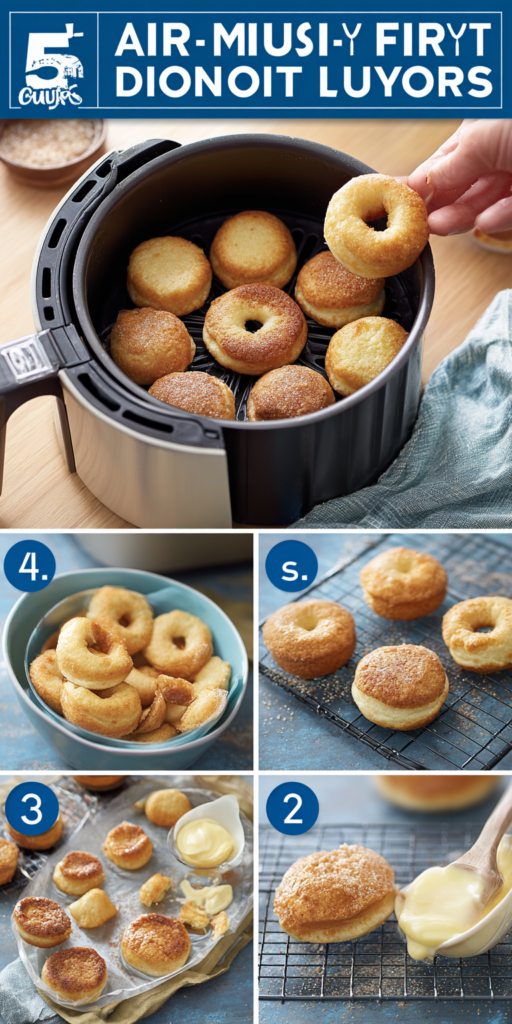 Air Fryer Donuts Quick Dessert Recipe