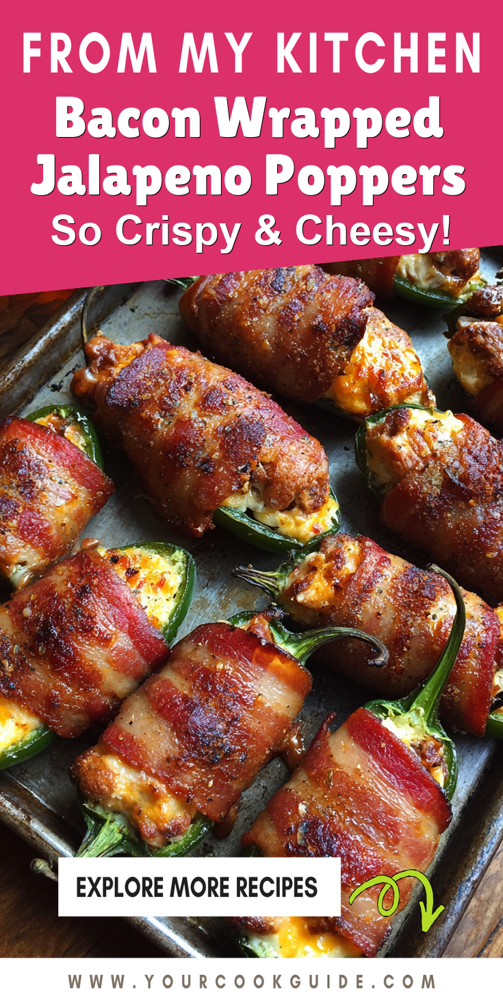 Bacon Wrapped Jalapeno Poppers served warm with cozy spices