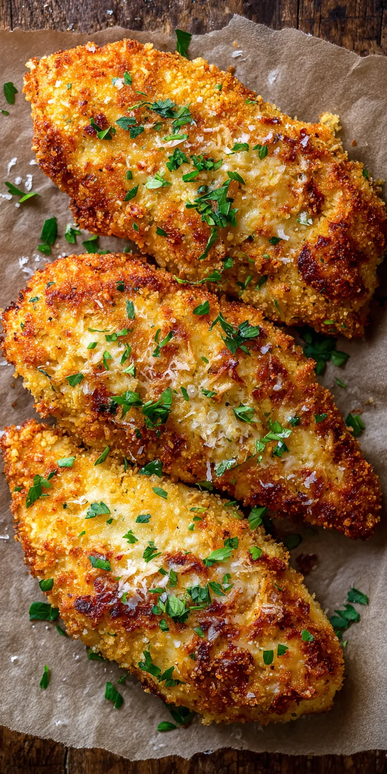 Baked Parmesan Crusted Easy Chicken served warm with cozy spices