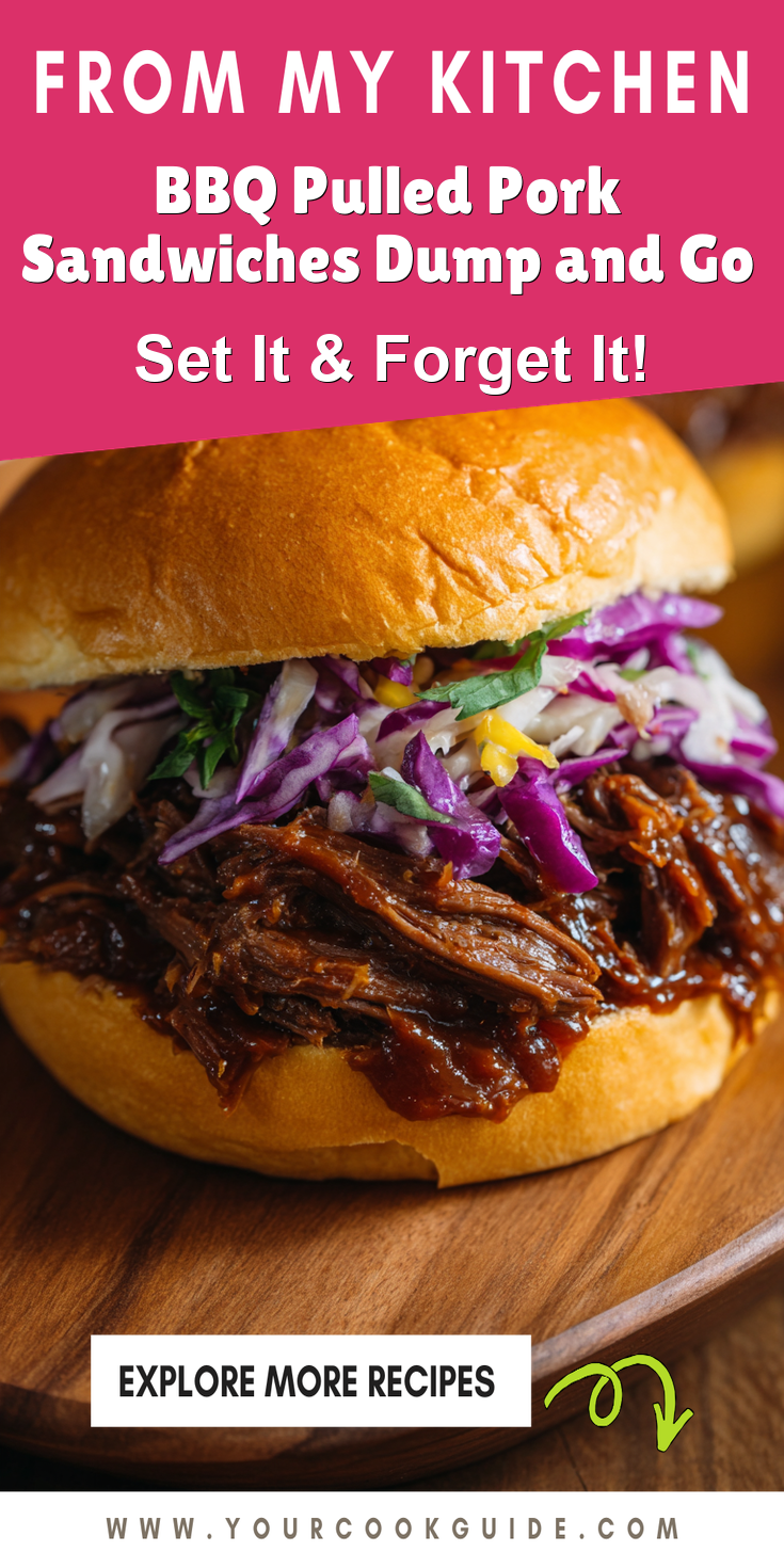 BBQ Pulled Pork Sandwiches Dump and Go served warm with cozy spices