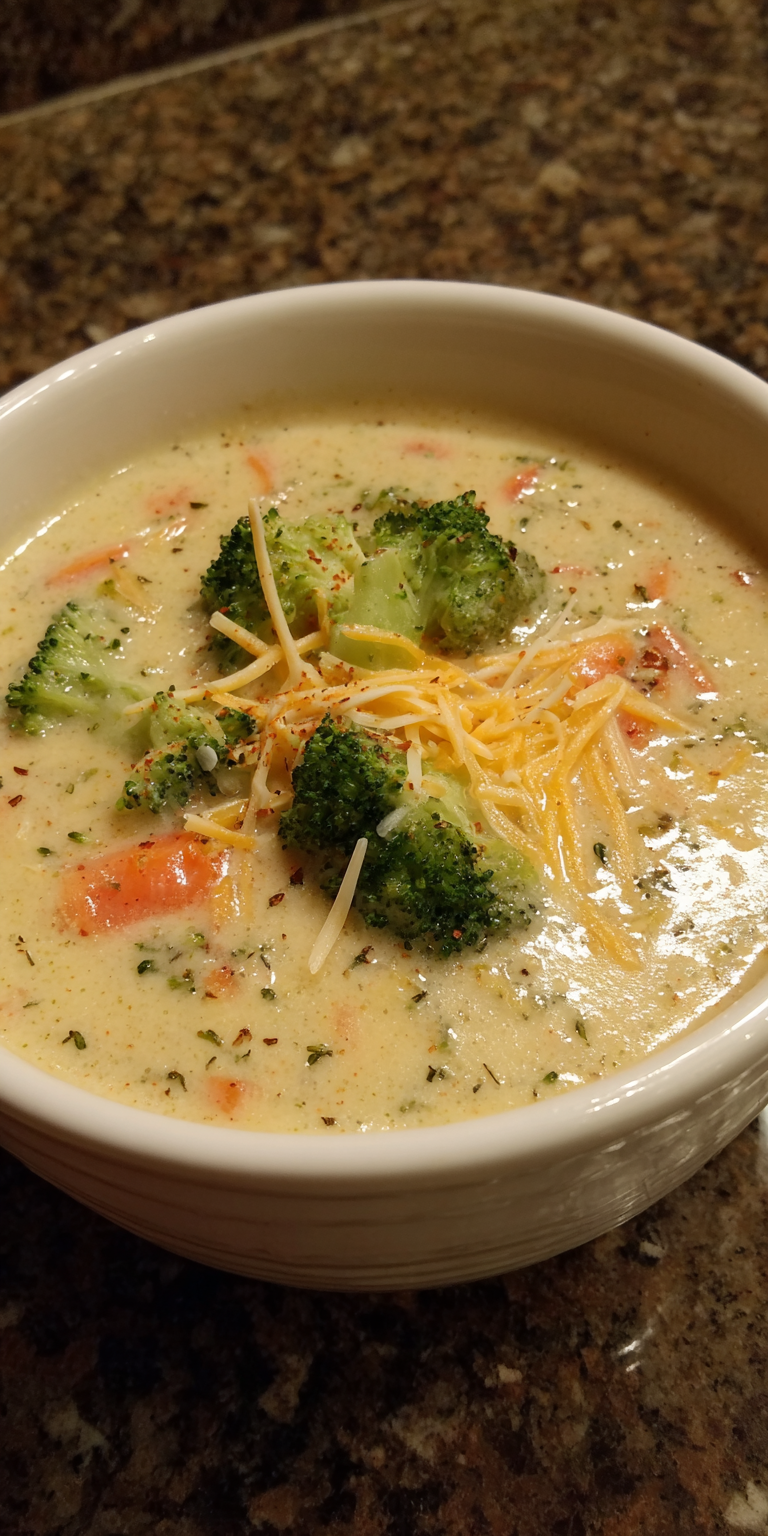 Broccoli and Cheese Creamy Pasta served warm with cozy spices
