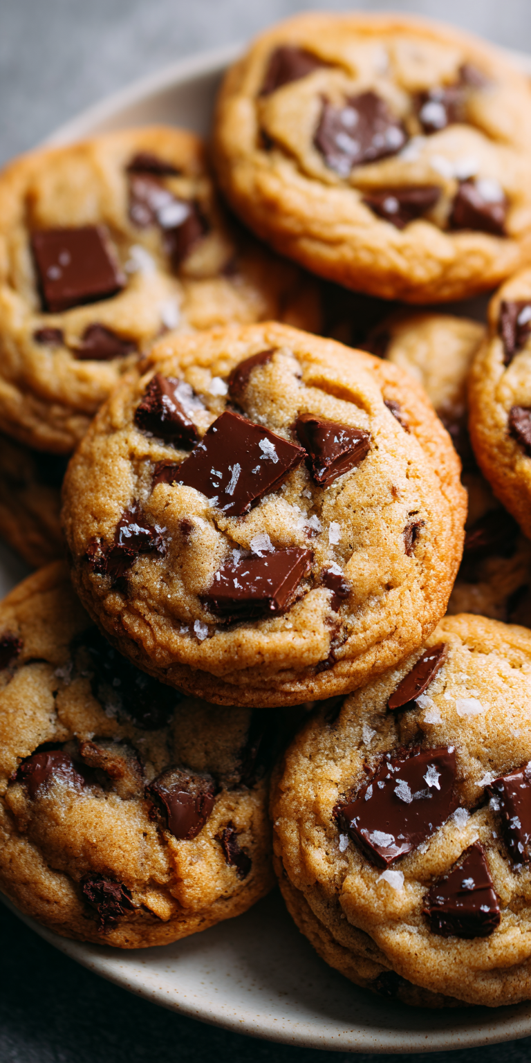Brown Butter Chocolate Chip Cookies served warm with cozy spices