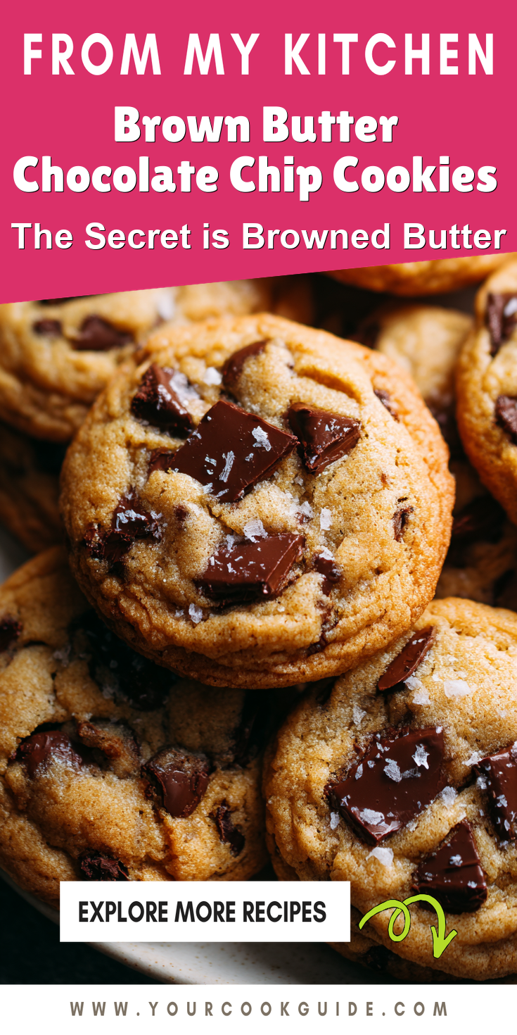 Brown Butter Chocolate Chip Cookies served warm with cozy spices