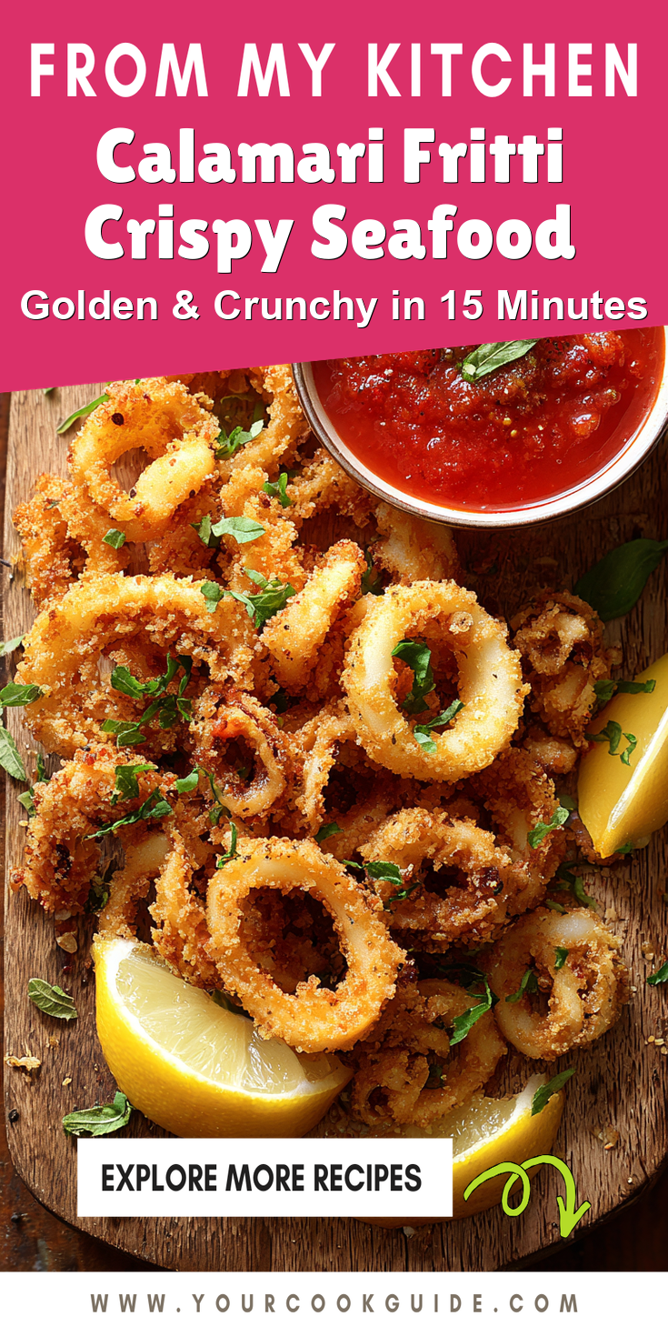 Calamari Fritti Crispy Seafood served warm with cozy spices