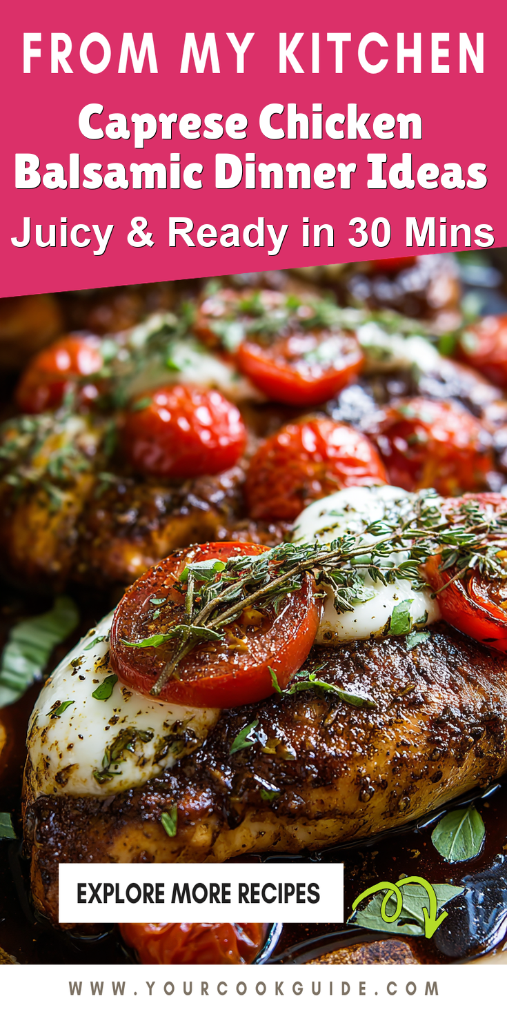 Caprese Chicken Balsamic Dinner Ideas served warm with gentle spices and a cozy aroma