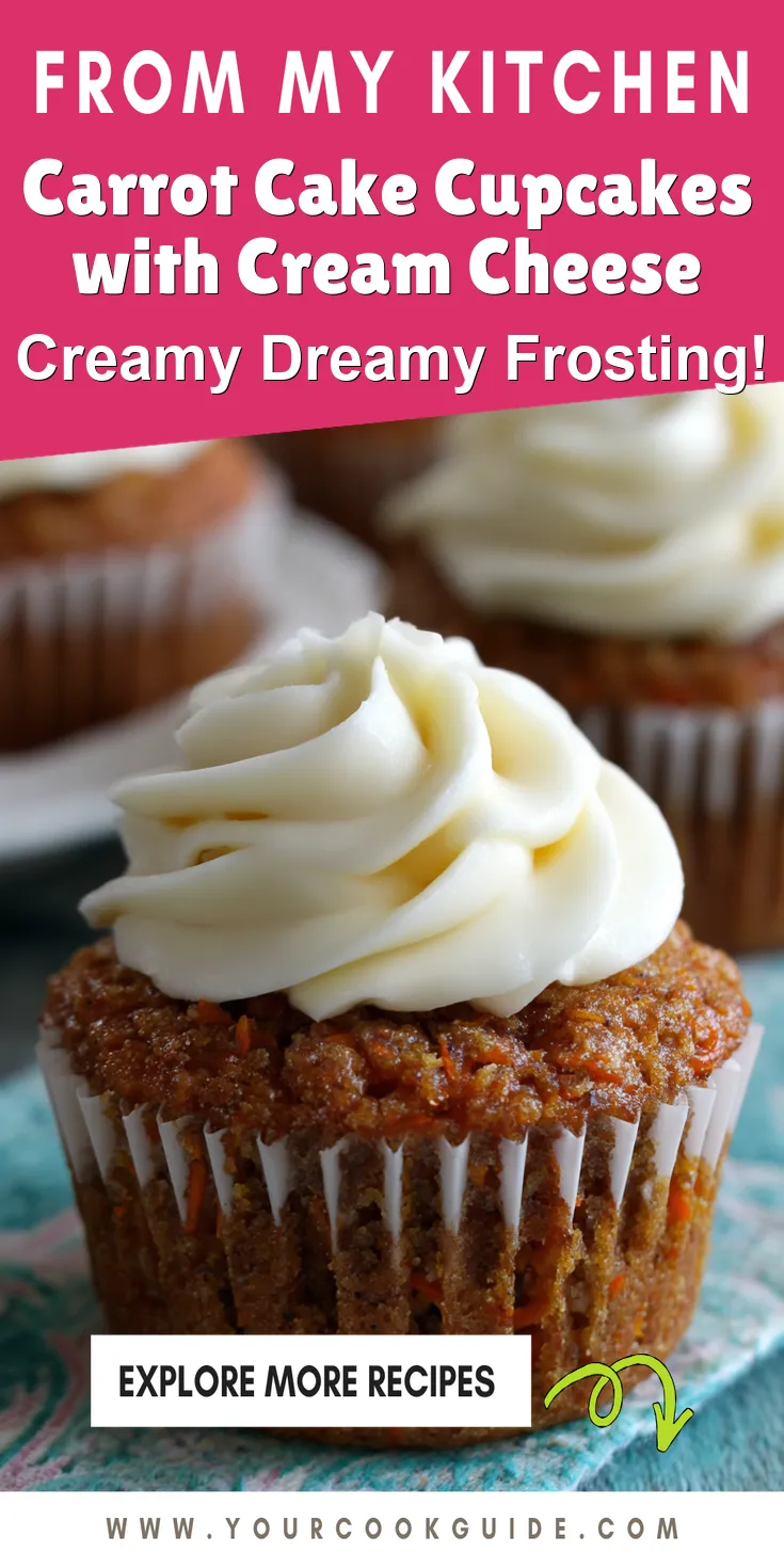 Carrot Cake Cupcakes with Cream Cheese served warm with gentle spices and a cozy aroma