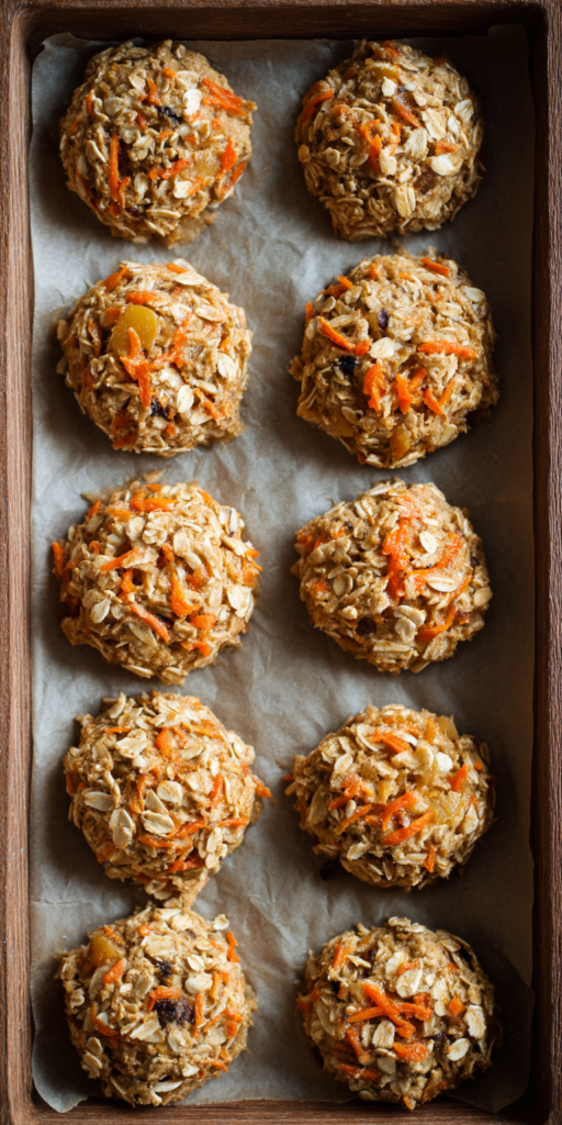 Carrot Cake Oatmeal Breakfast Cookies Recipe