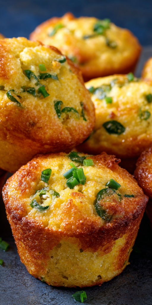 Cheesy Jalapeno Cornbread Muffins Recipe