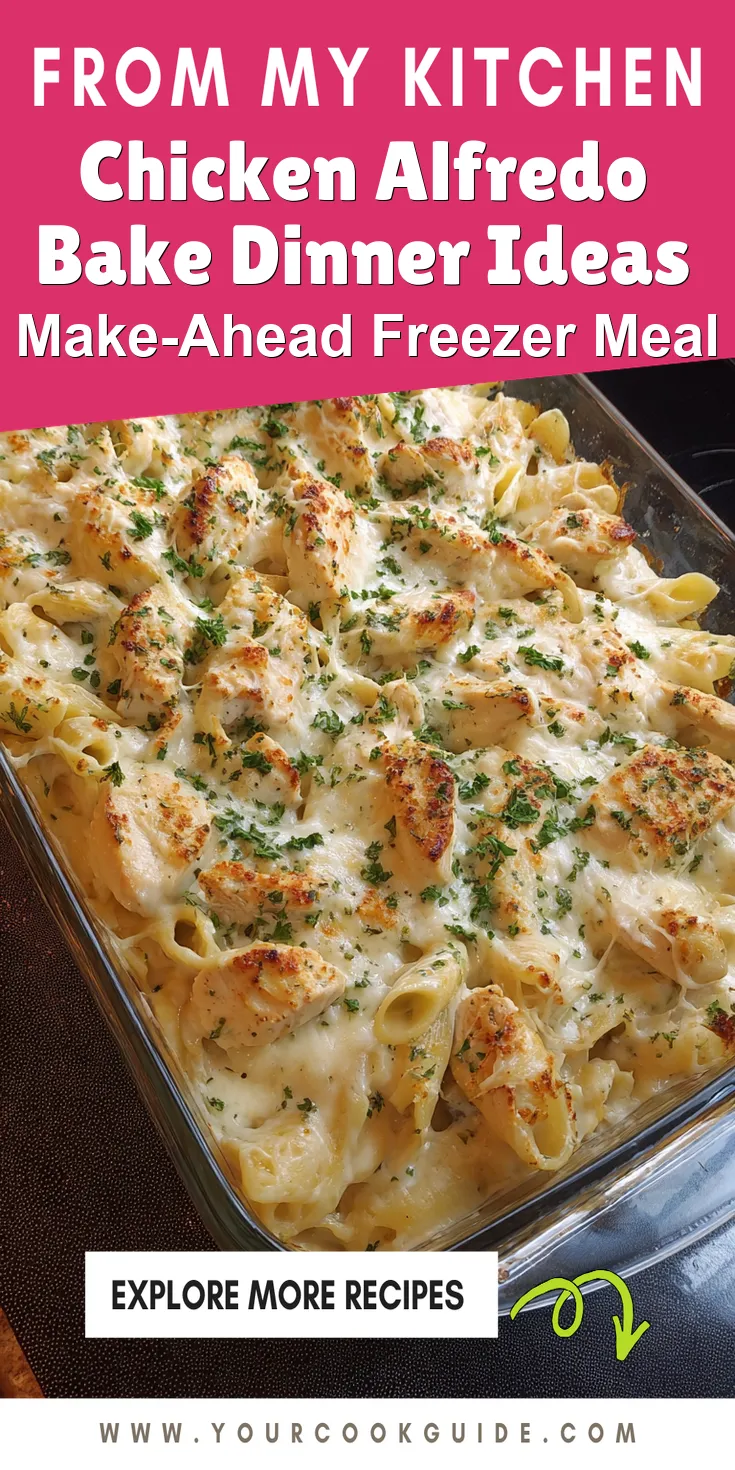 Chicken Alfredo Bake Dinner Ideas served warm with cozy spices