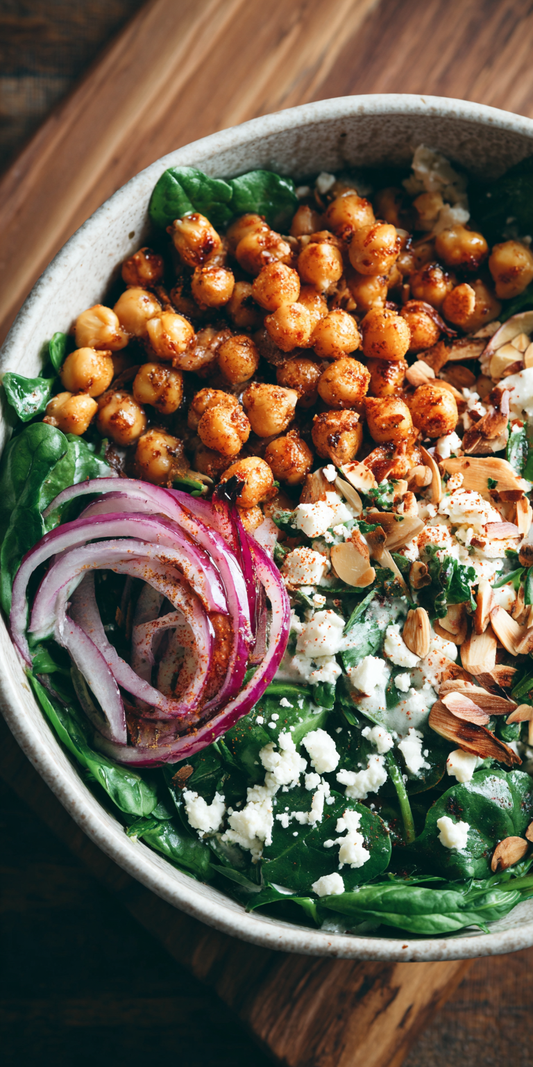 Chickpea Spinach Easy Salads Recipe
