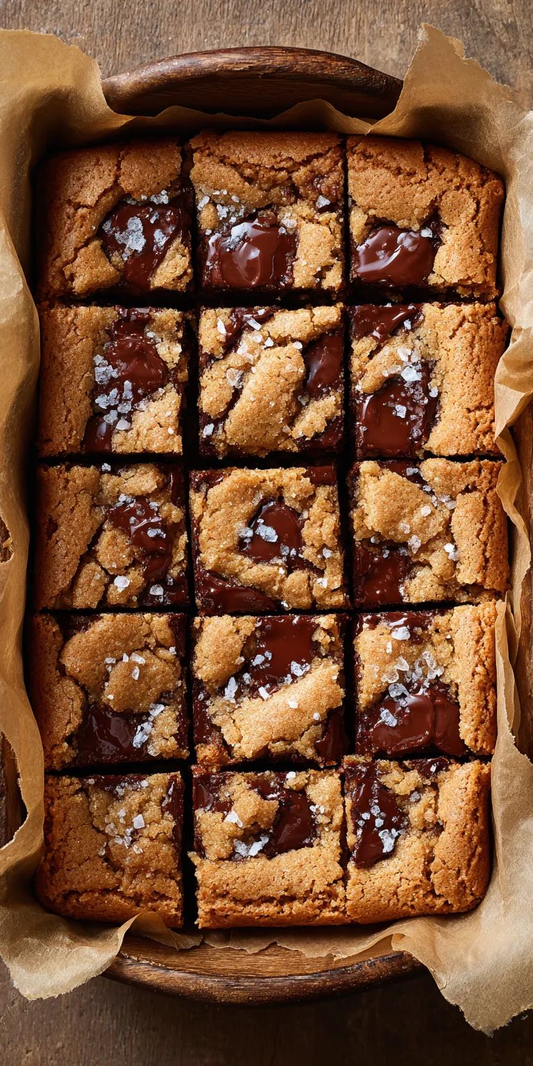 Chocolate Chip Cookie Bars served warm with cozy spices
