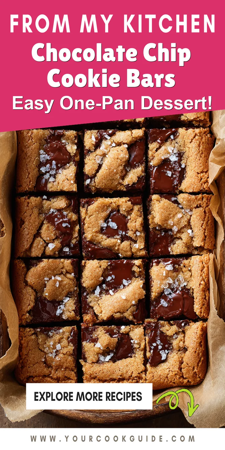 Chocolate Chip Cookie Bars served warm with cozy spices