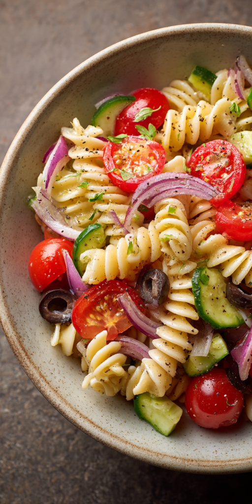 Classic Italian Dressing Easy Pasta Salad Recipe