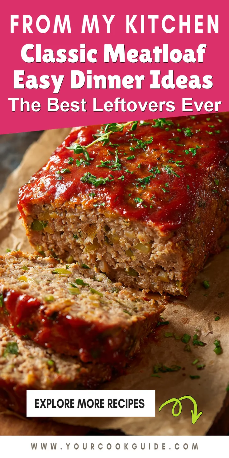 Classic Meatloaf Easy Dinner Ideas served warm with cozy spices