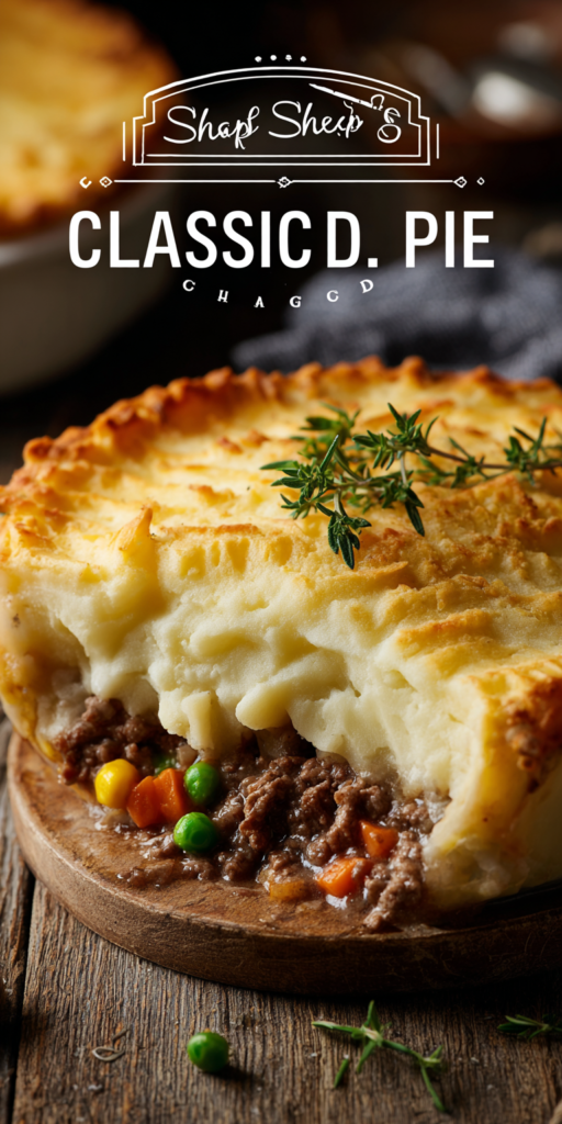 Classic Shepherd's Pie Easy Dinner Ideas served warm with cozy spices
