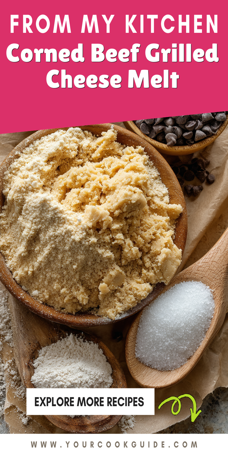 Corned Beef Grilled Cheese Melt served warm with cozy spices