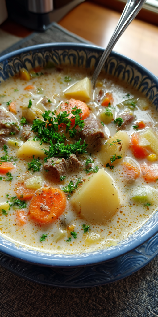 Corned Beef Potato Soup Chowder Recipe