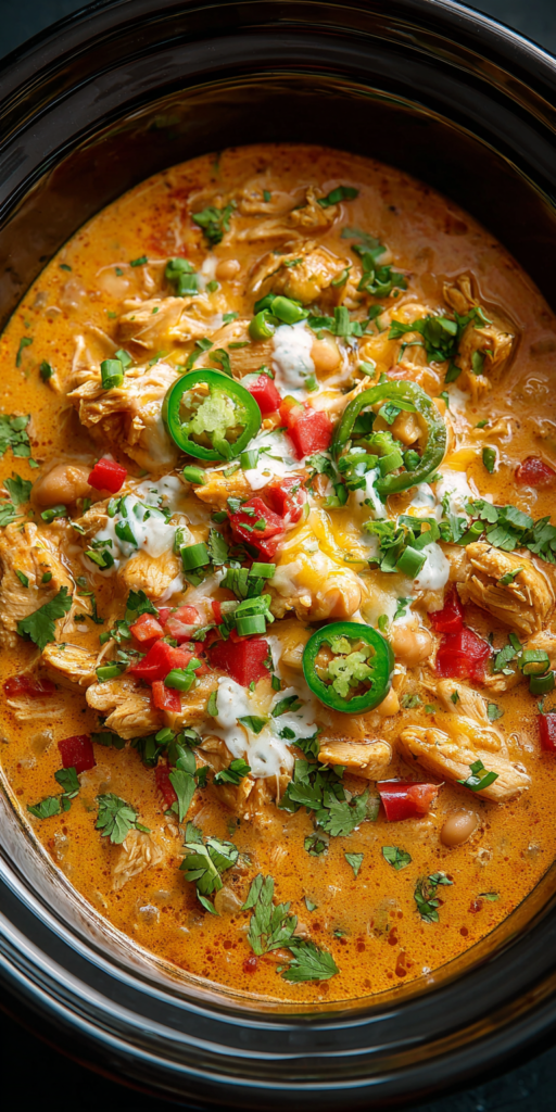 Creamy Crack Chicken Chili Dump Dinner Recipe