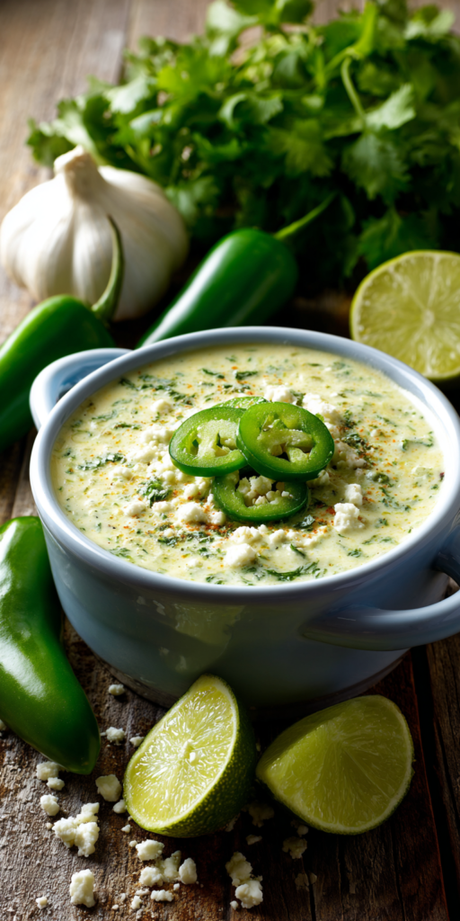 Creamy Jalapeno Salsa Dip served warm with cozy spices