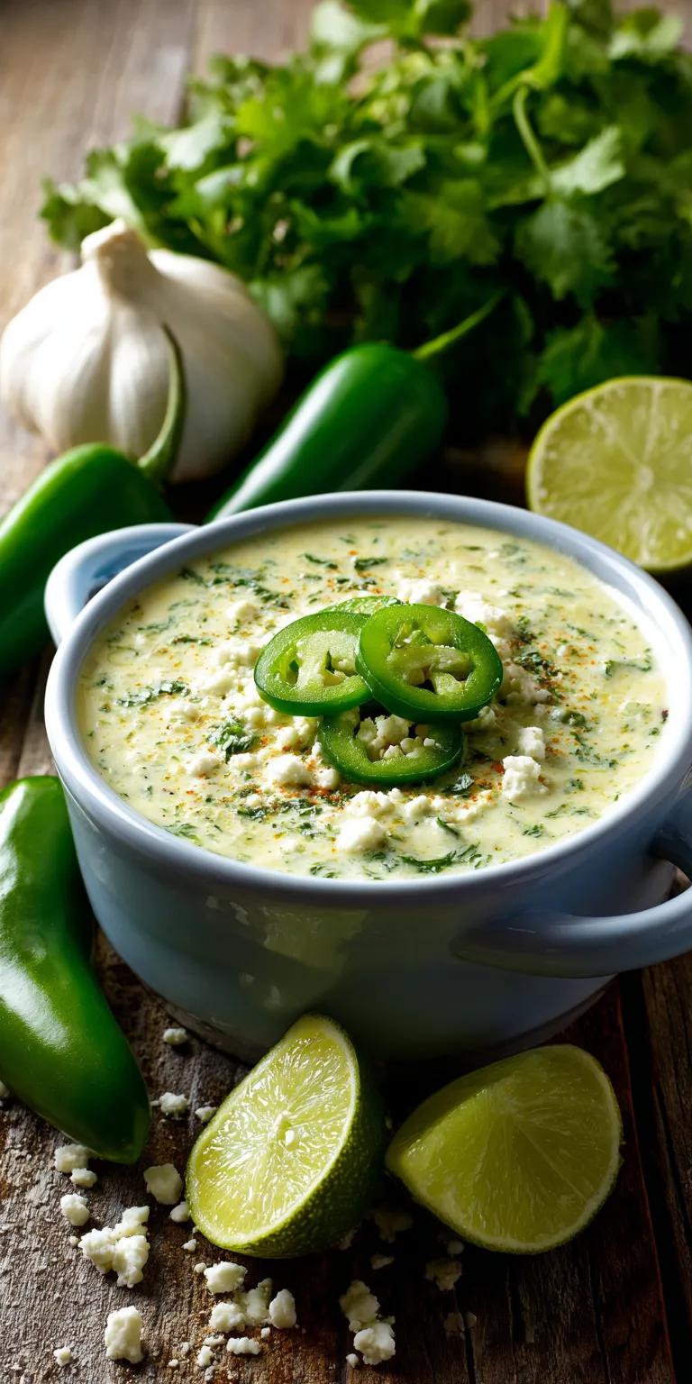 Creamy Jalapeno Salsa Dip served warm with cozy spices