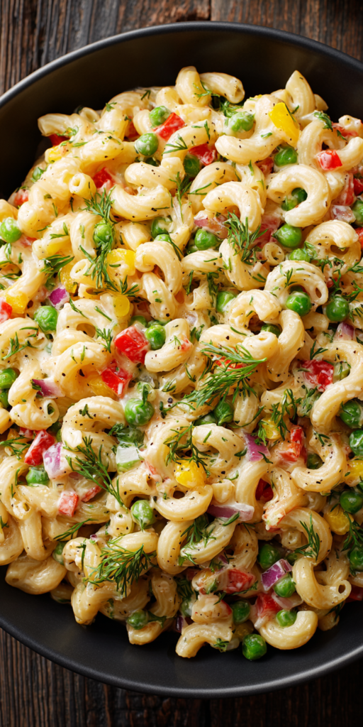Creamy Macaroni Cold Pasta Salad Recipe