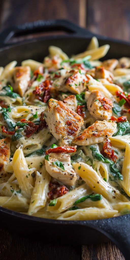 Creamy Tuscan Chicken Pasta Dinner Ideas Recipe