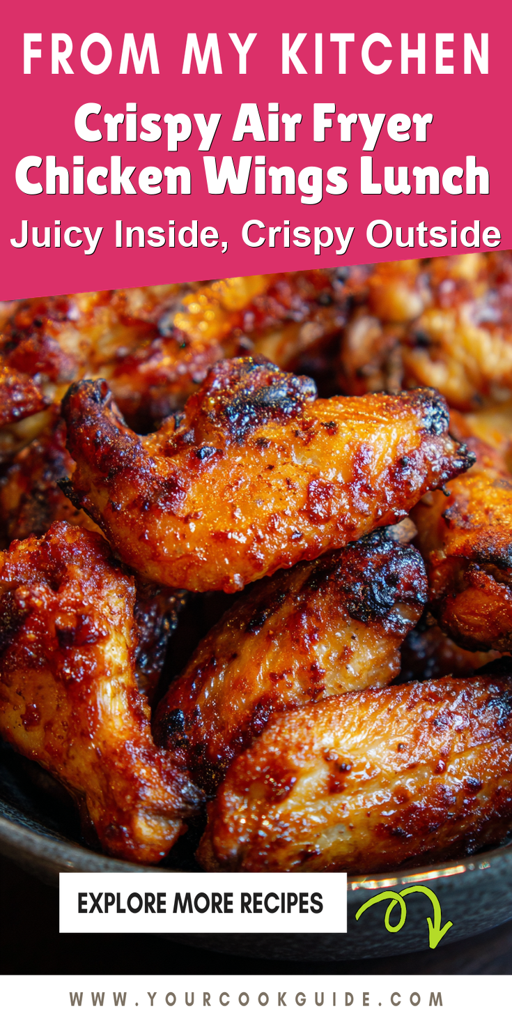 Crispy Air Fryer Chicken Wings Lunch served warm with cozy spices