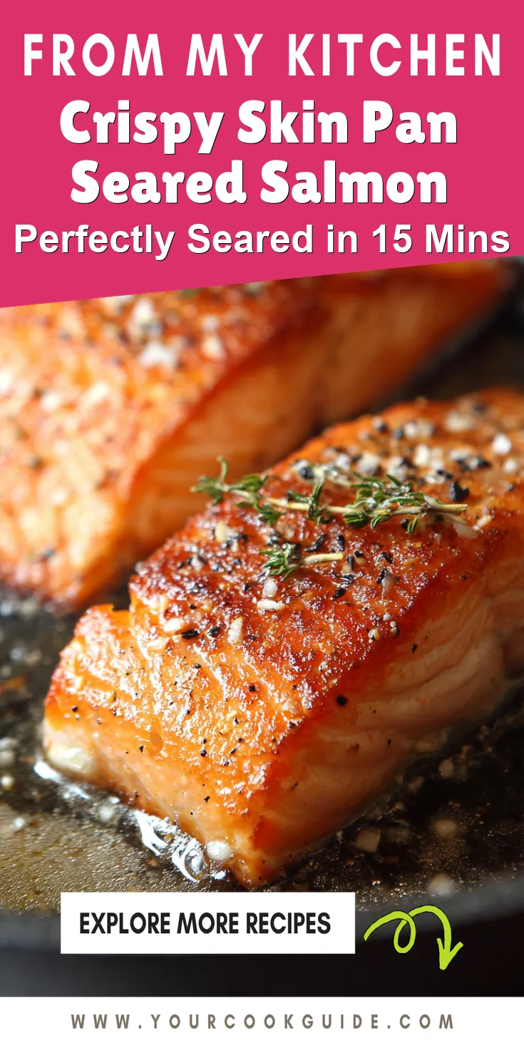 Crispy Skin Pan Seared Salmon served warm with cozy spices