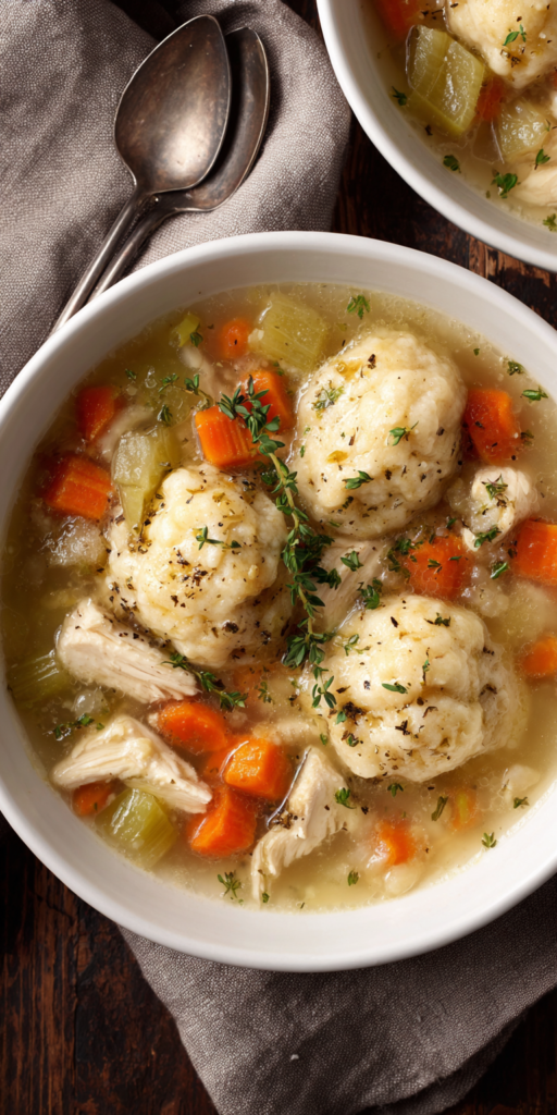 Dairy Free Chicken And Dumplings served warm with cozy spices