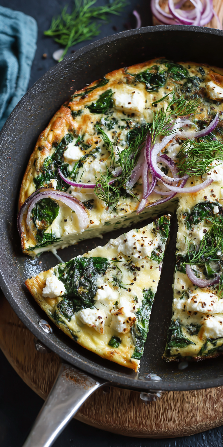 Egg White Frittata High Protein Low Calorie served warm with cozy spices