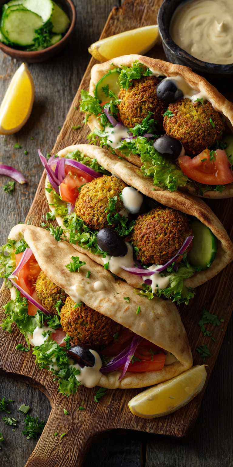 Falafel Pita Pocket Mediterranean Recipes
