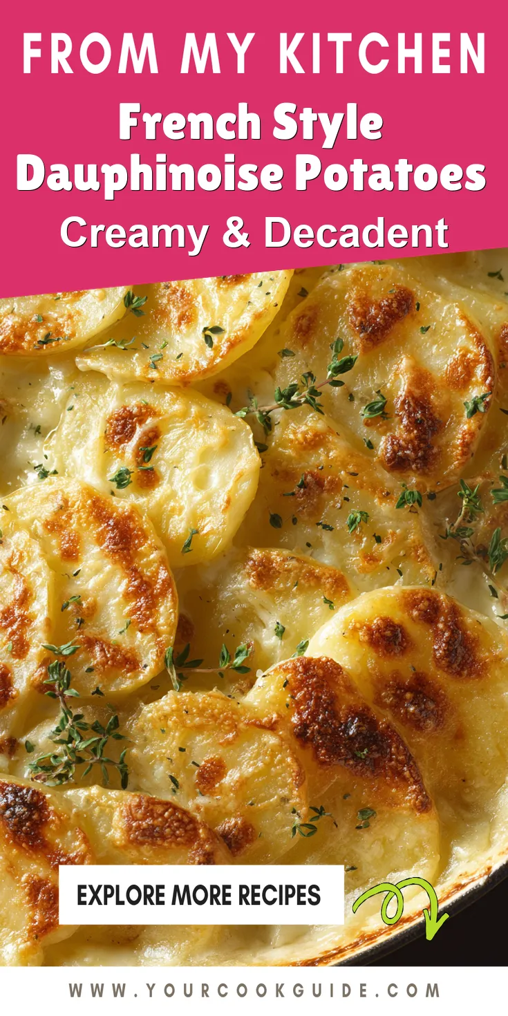 French Style Dauphinoise Potatoes served warm with cozy spices