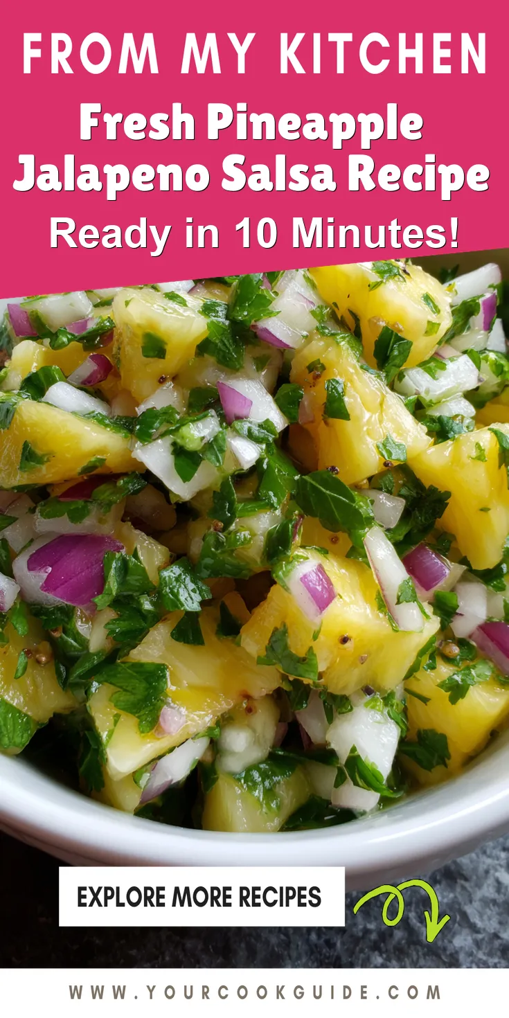 Fresh Pineapple Jalapeno Salsa Recipe served warm with cozy spices