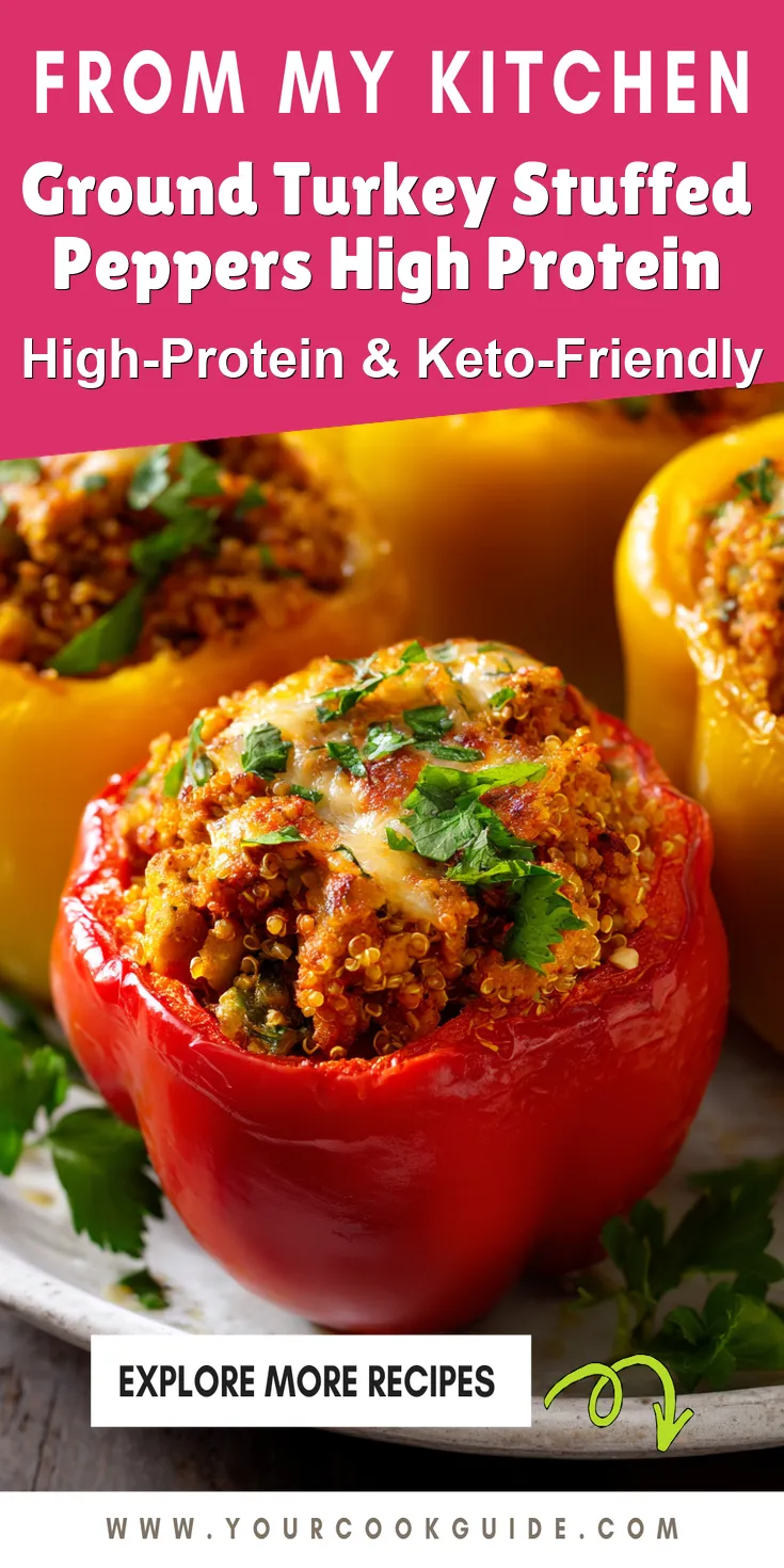 Ground Turkey Stuffed Peppers High Protein served warm with cozy spices