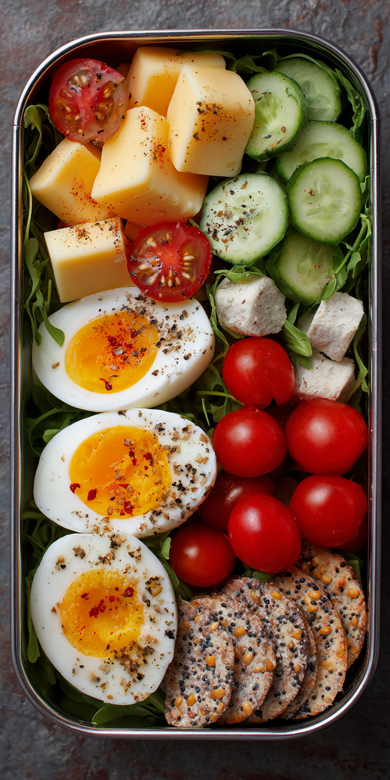 Hard Boiled Egg Box Protein Snacks Recipe
