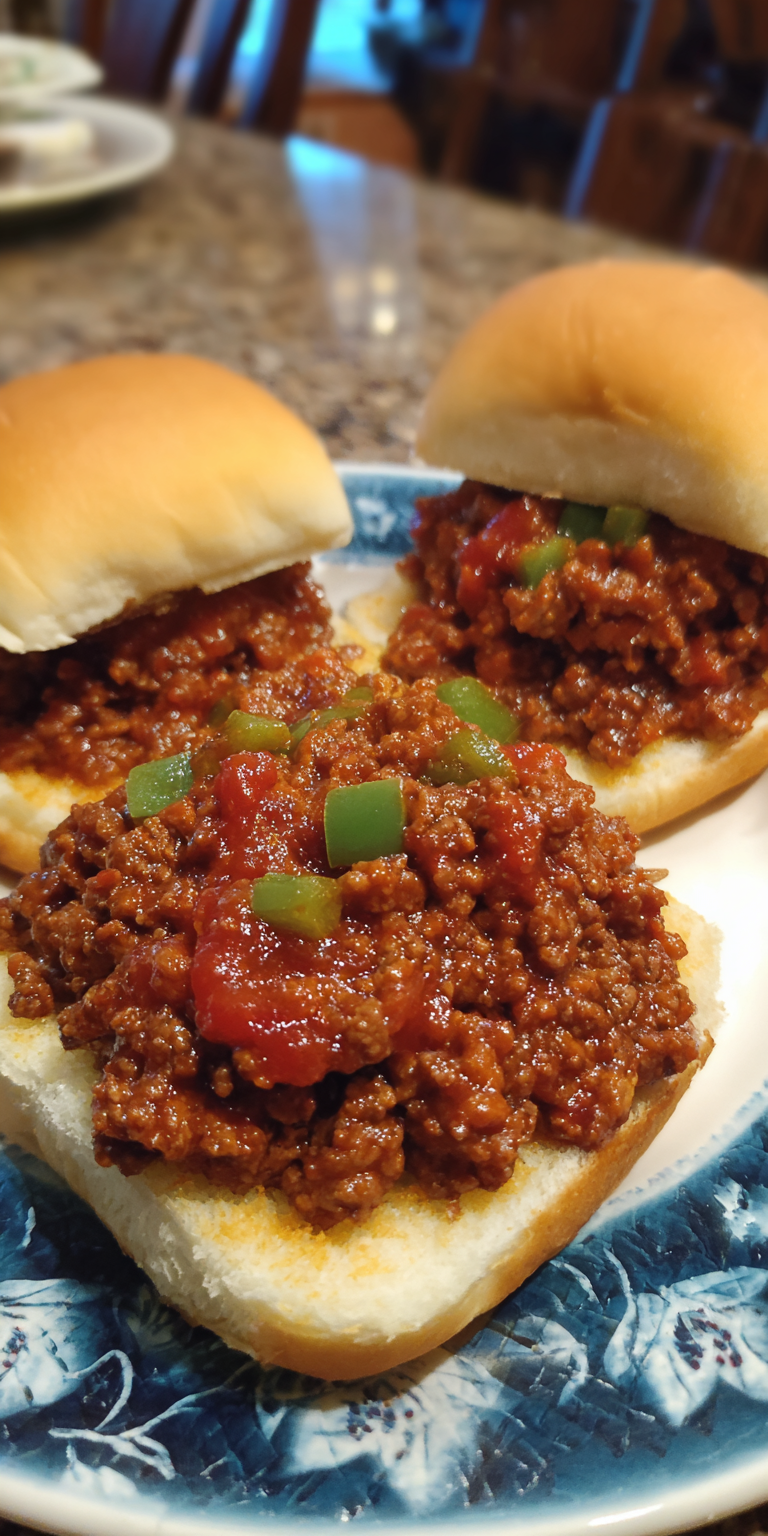 Homemade Sloppy Joes Simple Dinner Ideas served warm with cozy spices
