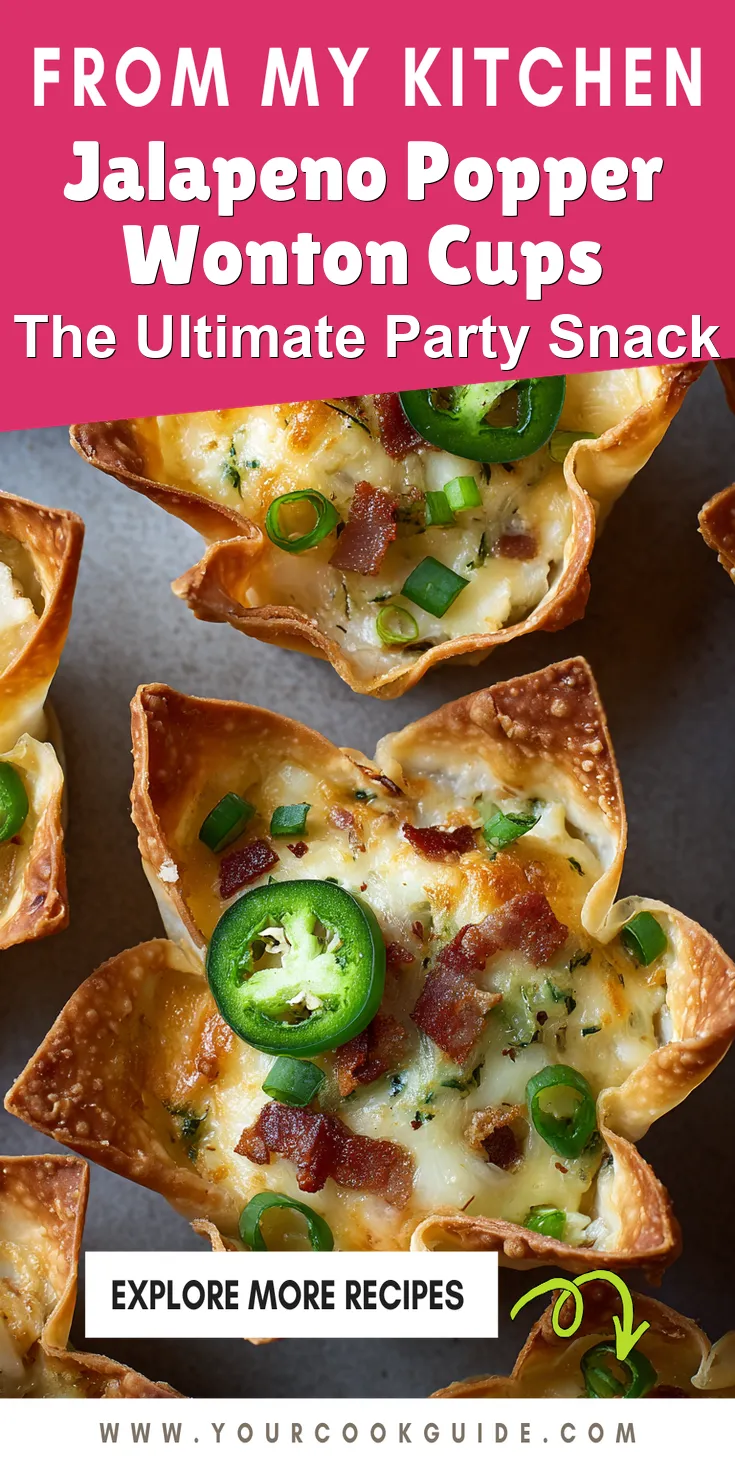 Jalapeno Popper Wonton Cups served warm with cozy spices