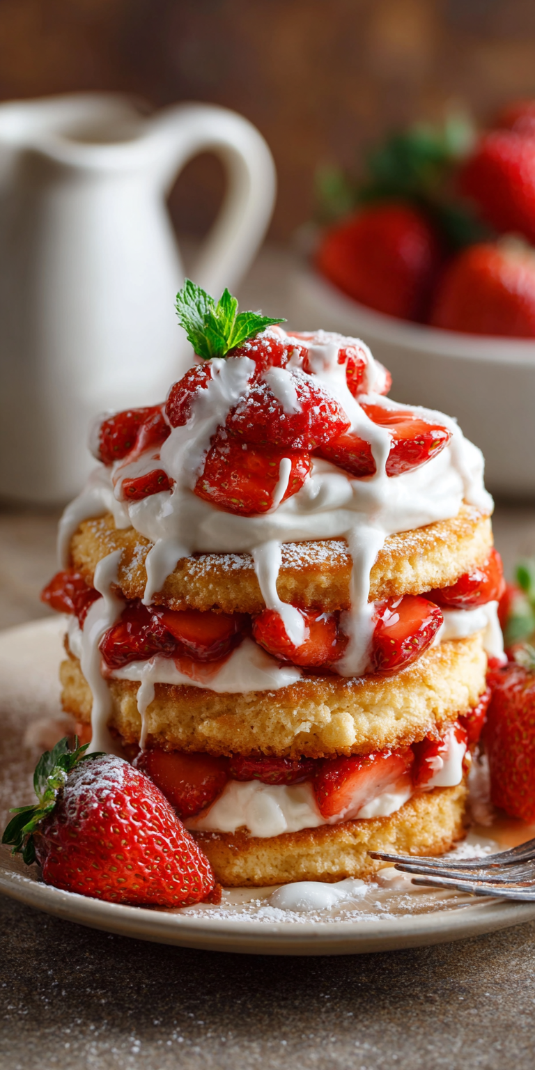 Keto Almond Flour Strawberry Shortcake Recipe