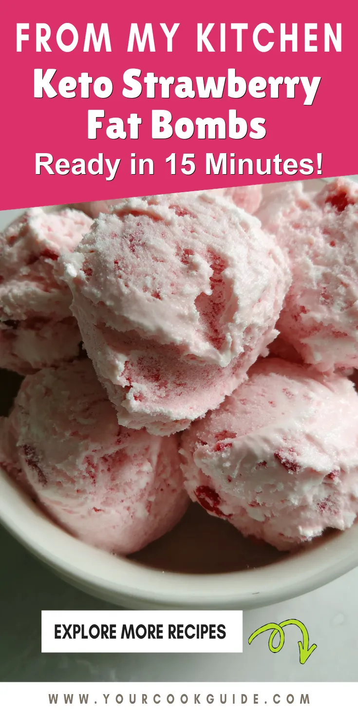 Keto Strawberry Fat Bombs served warm with cozy spices