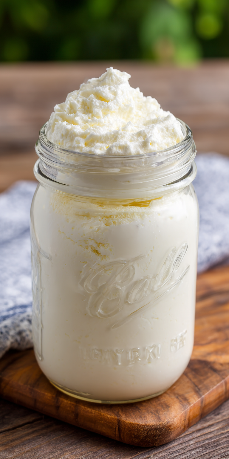 Keto Vanilla Ice Cream Mason Jar Recipe