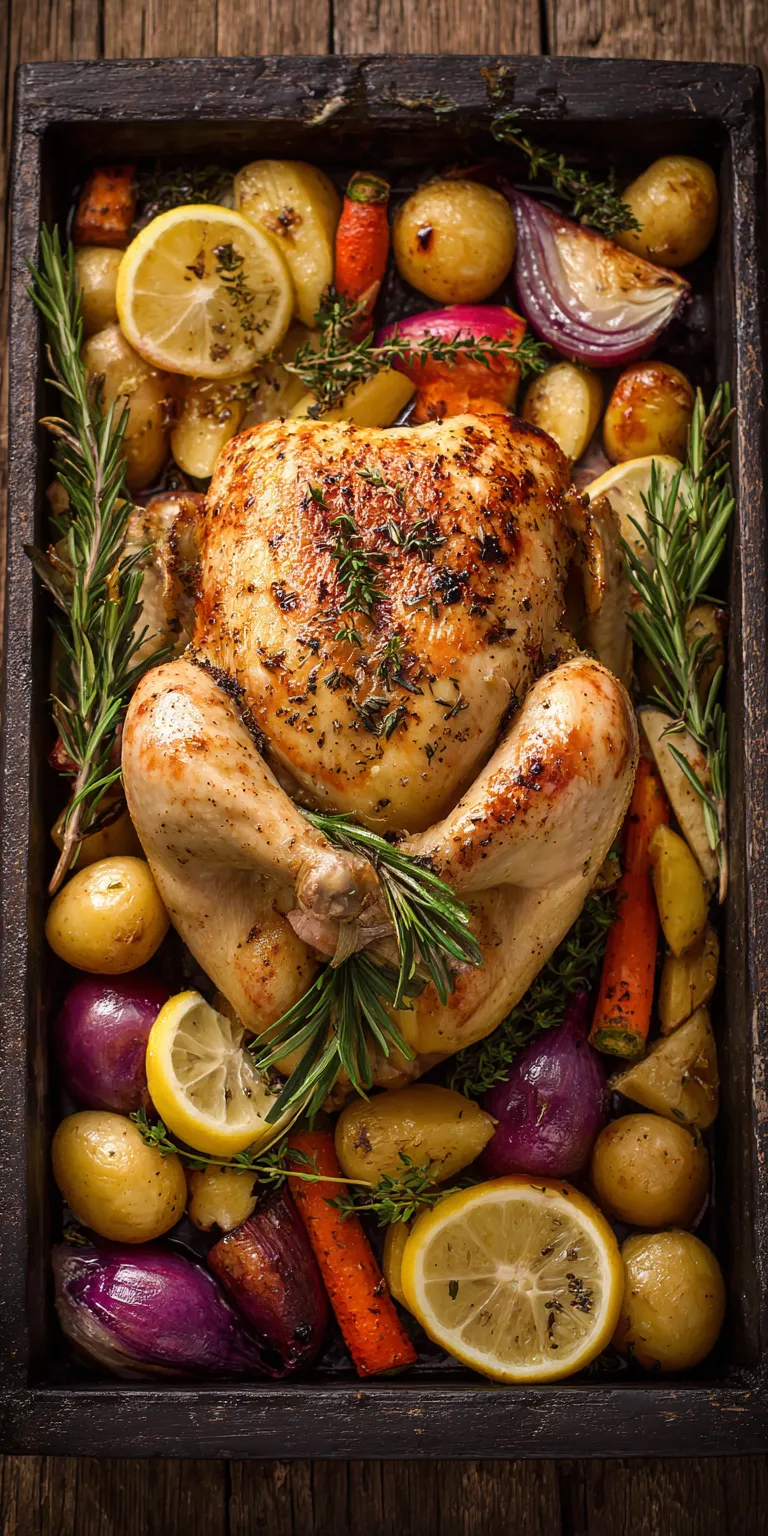 Lemon Herb Roasted Chicken Dinner Ideas served warm with cozy spices