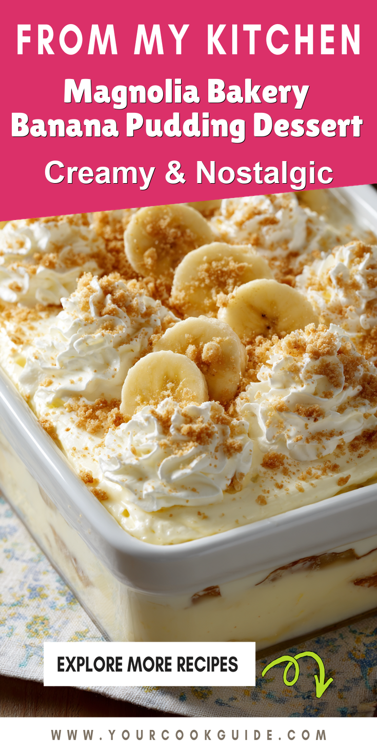 Magnolia Bakery Banana Pudding Dessert served warm with cozy spices