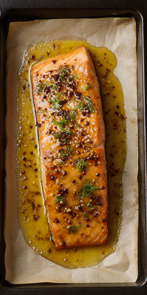 Maple Mustard Roasted Salmon Recipe