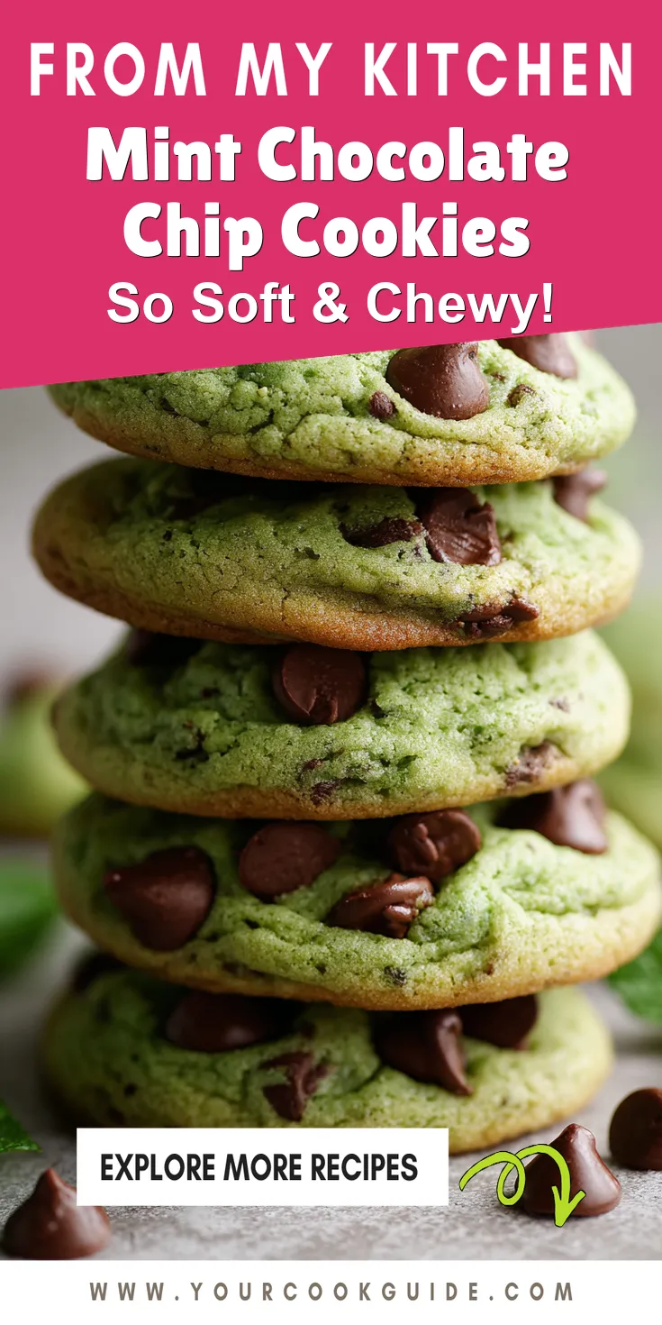 Mint Chocolate Chip Cookies served warm with cozy spices